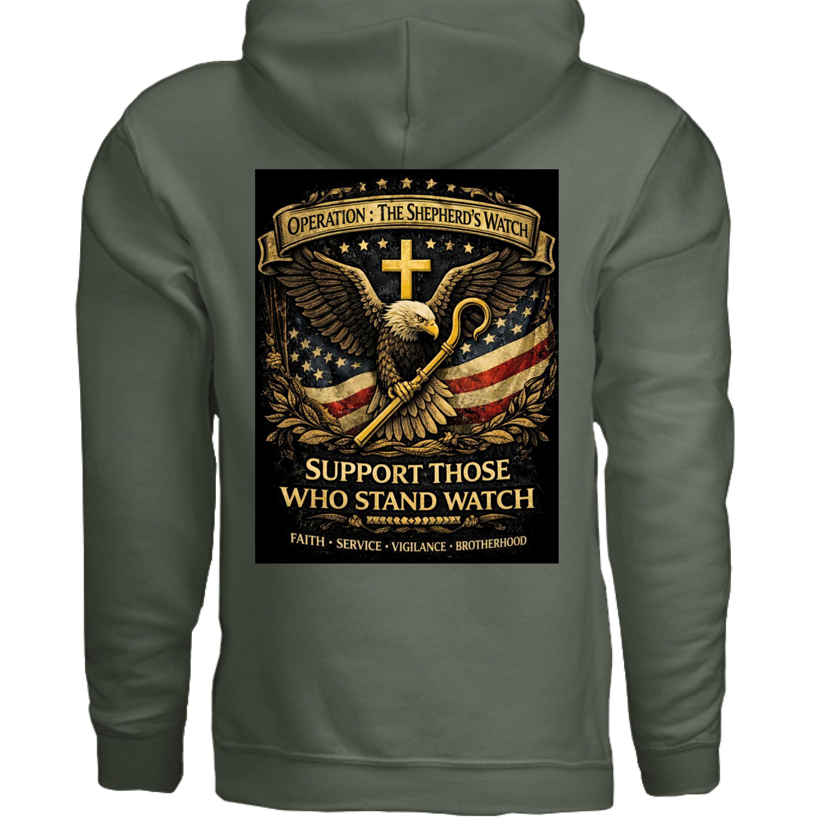 MILITARY GREEN - BACK
