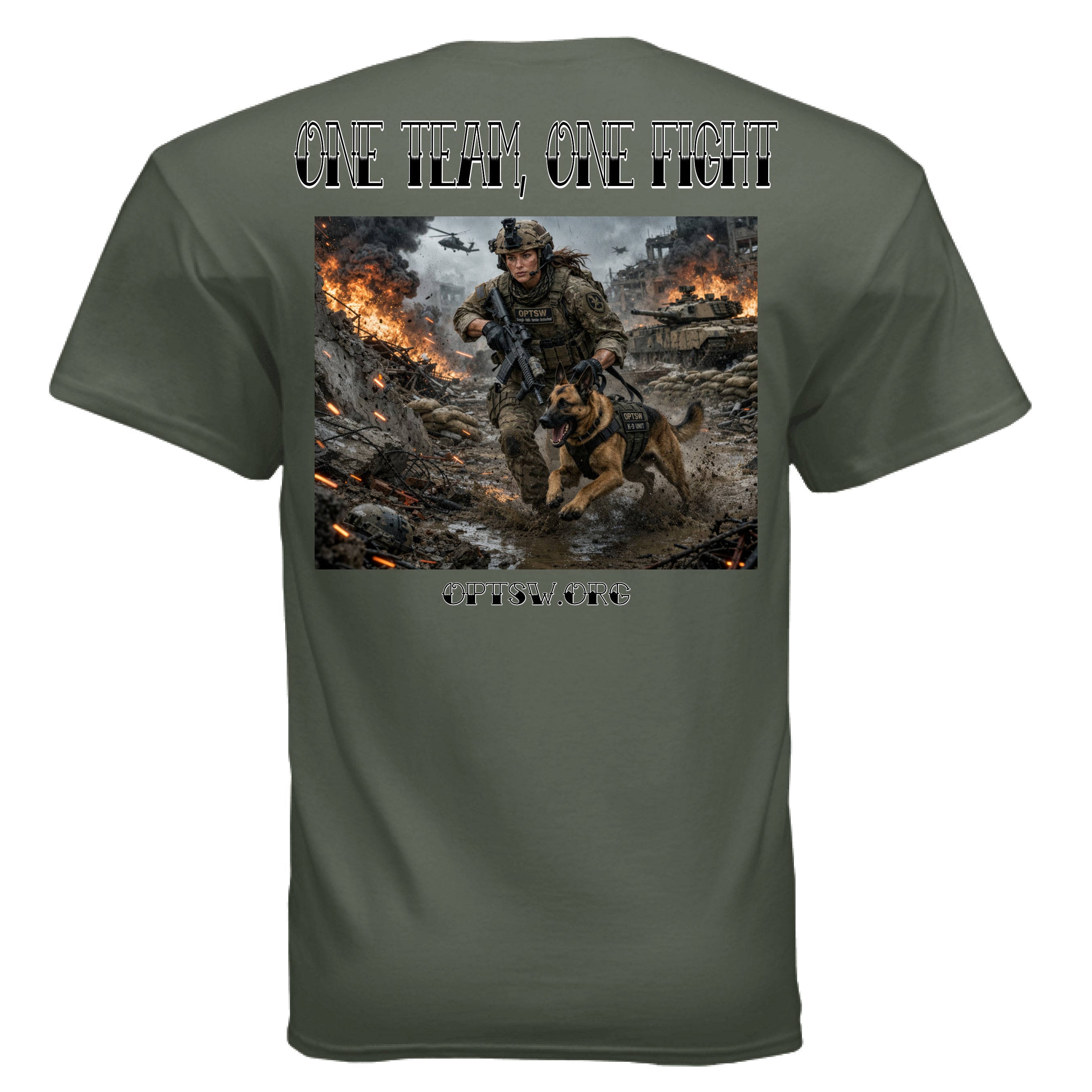 MILITARY GREEN - BACK