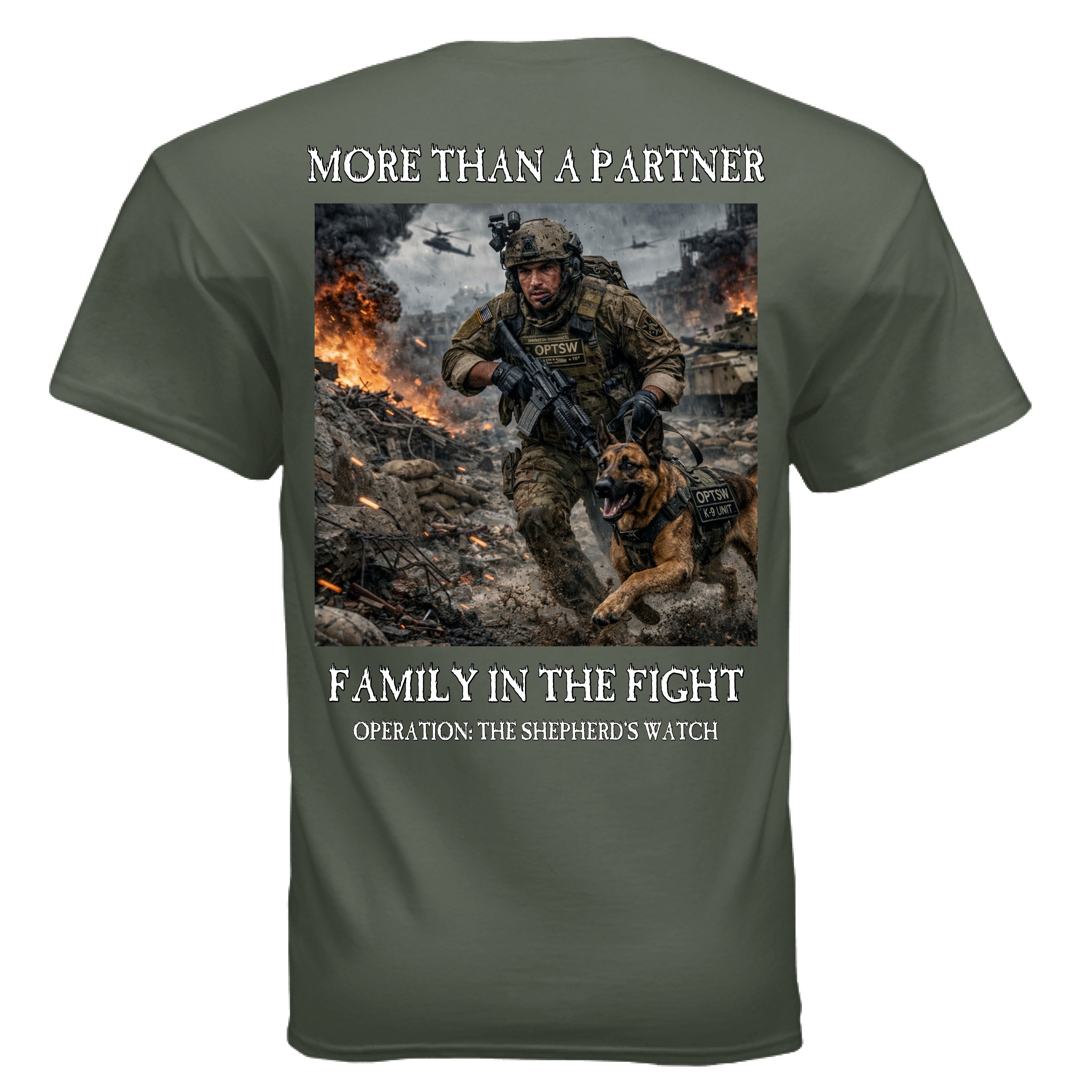MILITARY GREEN - BACK
