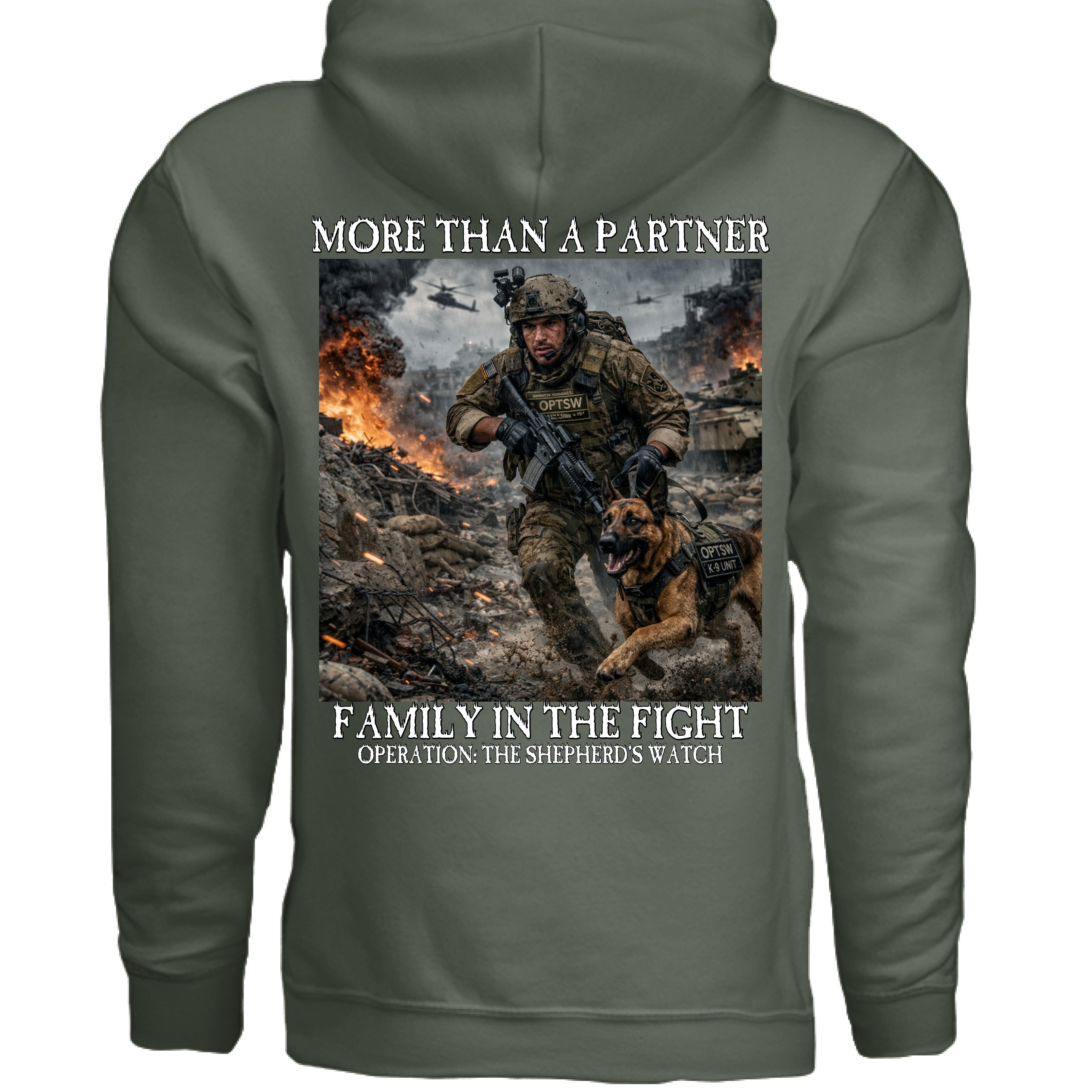 MILITARY GREEN - BACK