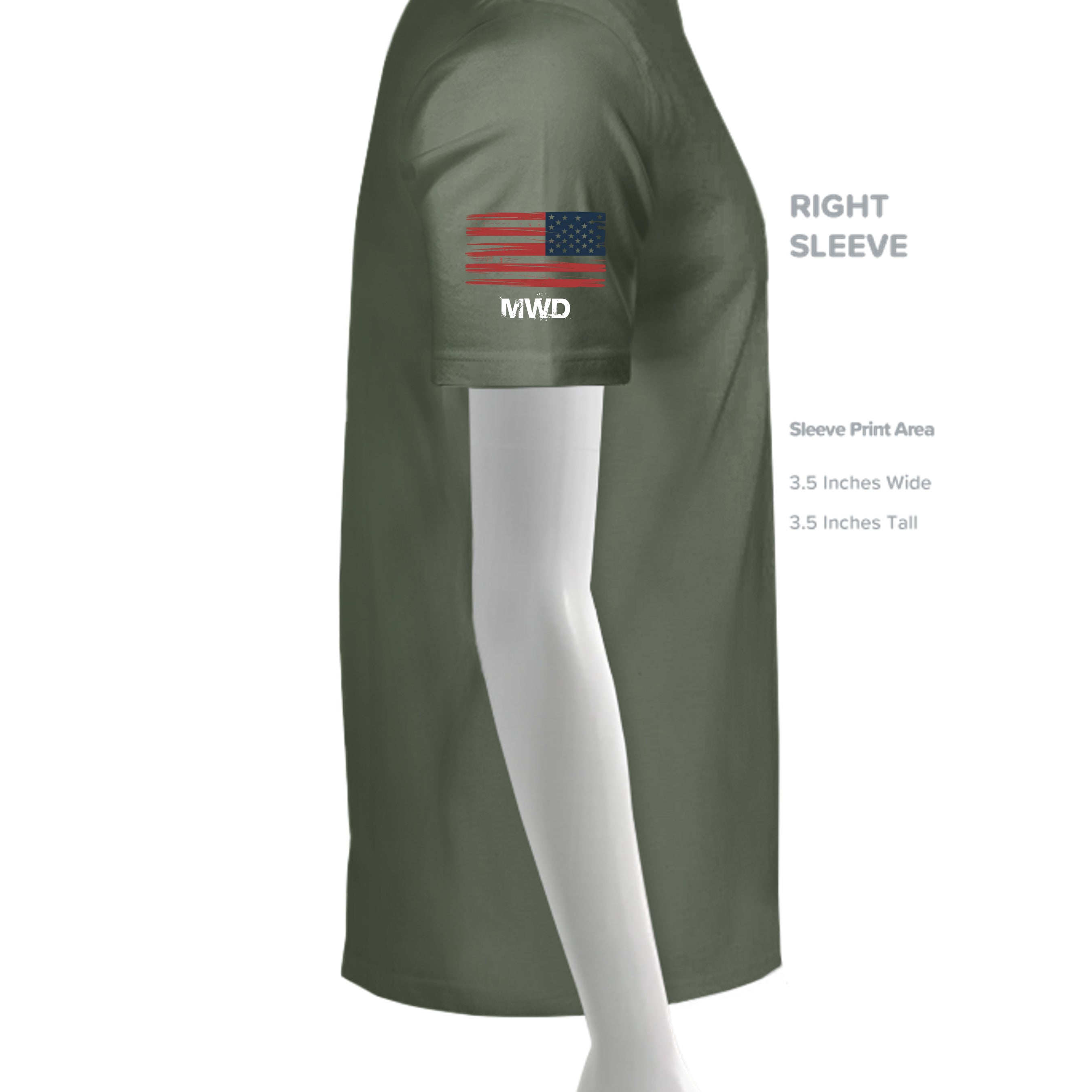 MILITARY GREEN - G200 - SLEEVE_RIGHT